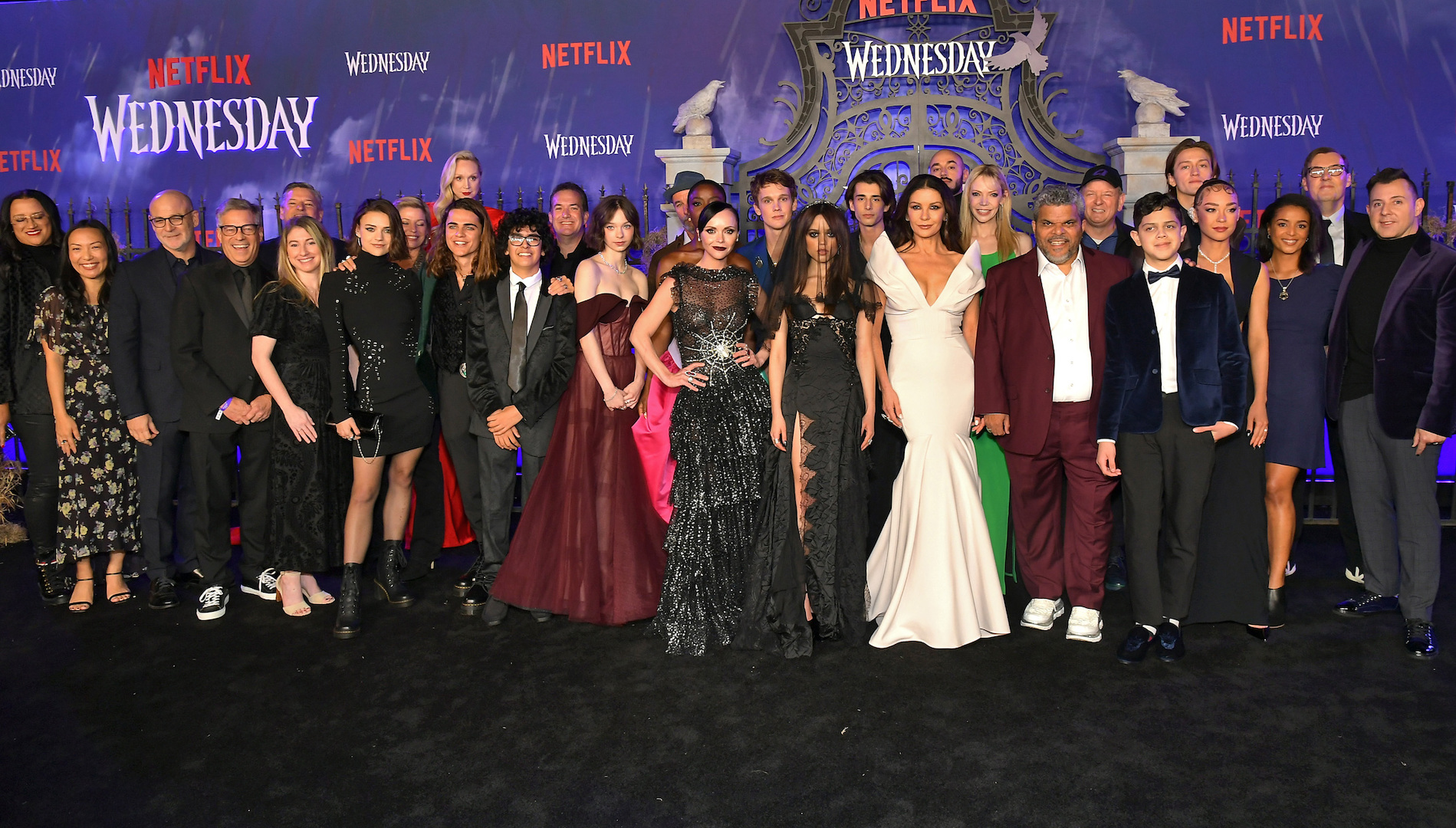 Netflix's 'Wednesday' premiere: Jenna Ortega, Christina Ricci attend